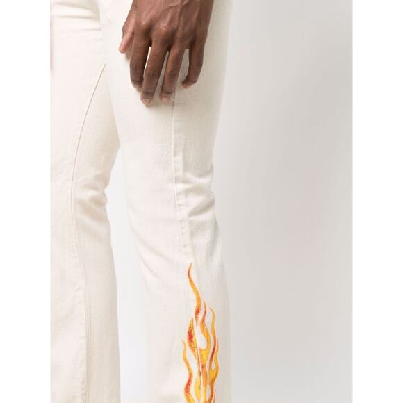 Gallery Dept. Logan Flame-Print Bootcut Jeans - Picture 3 of 13